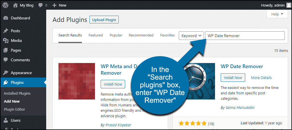 how to remove post date in wordpress with plugin